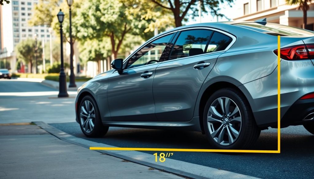 curb distance vehicle