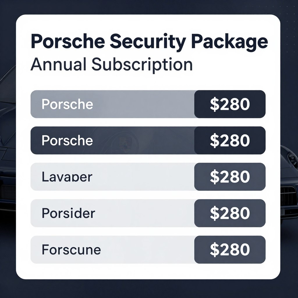 Annual Car Security Package pricing