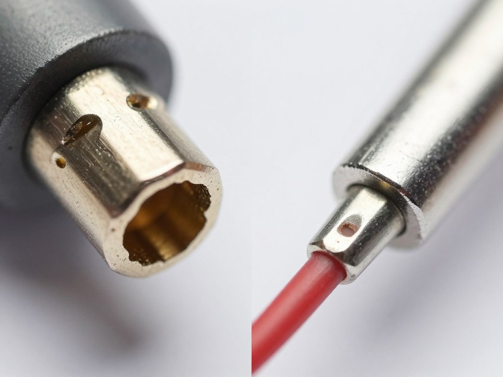 Close inspection of airbag connector showing proper wire crimp connection
