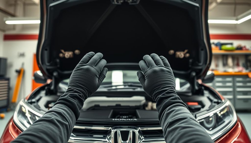 Honda CR-V hood maintenance