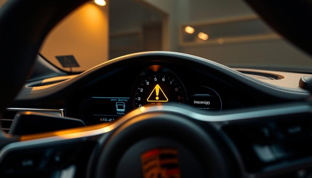 Porsche triangle warning light