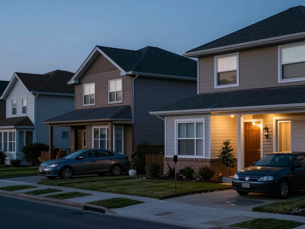 Residential neighborhood showing noise-sensitive environment