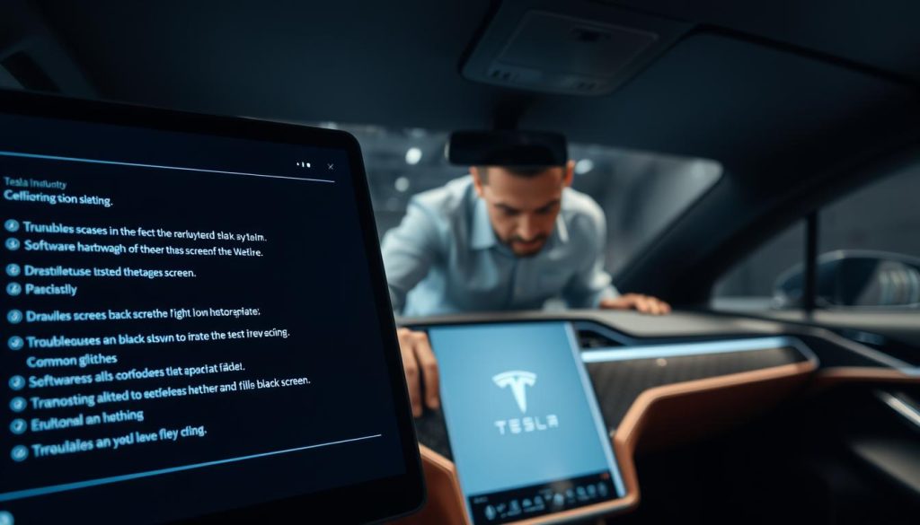 Tesla screen black causes