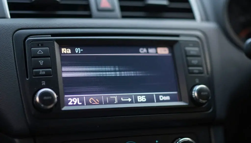 car radio display failure