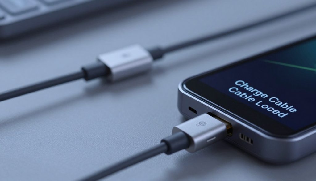 charge cable locked error